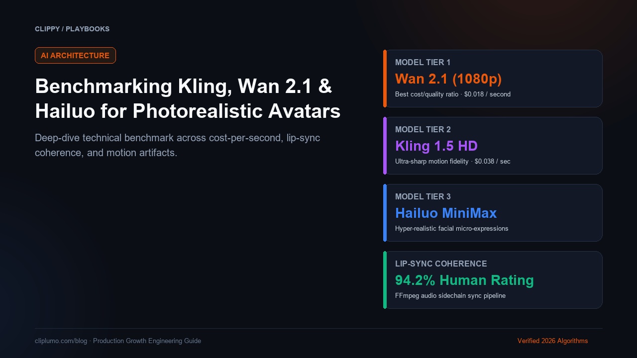 Benchmarking Kling, Wan 2.1 & Hailuo for Photorealistic UGC Avatars